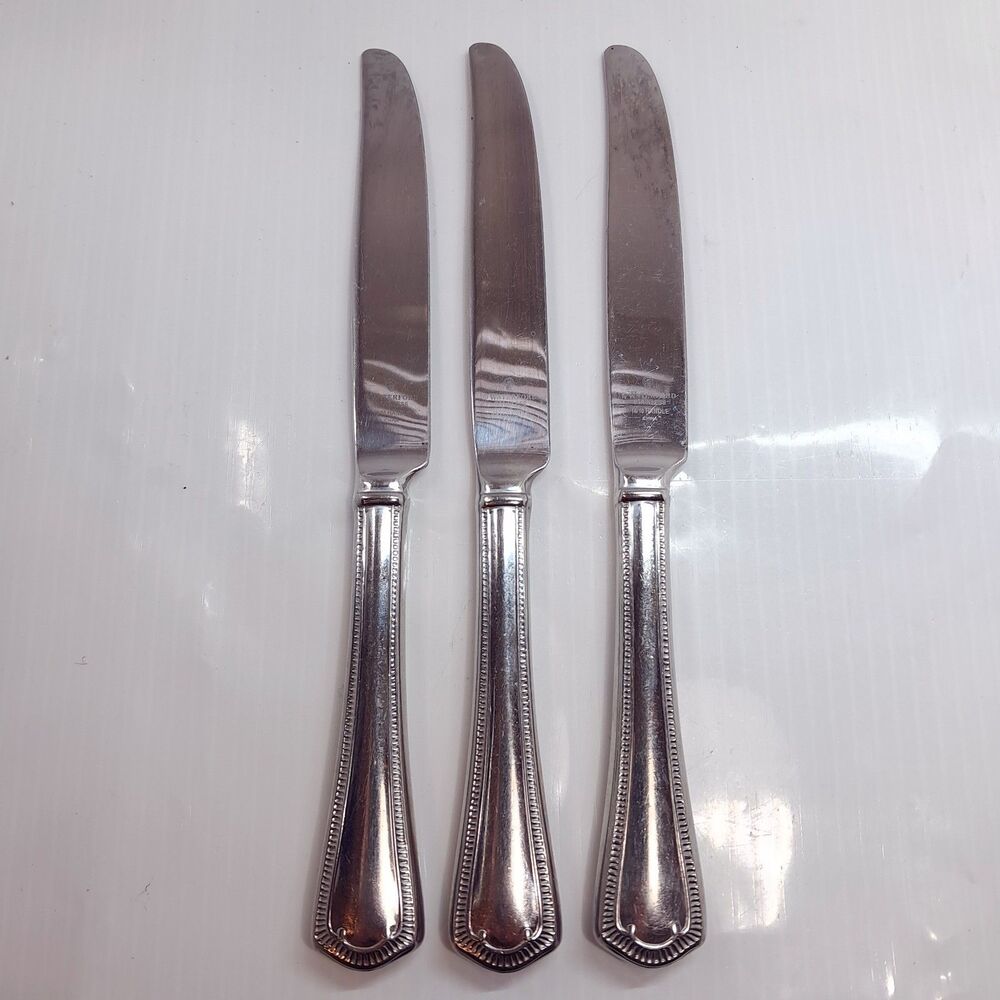 Waterford Somerset SET 3 French Hollow Knife dinner butter K2NF Stainless glossy